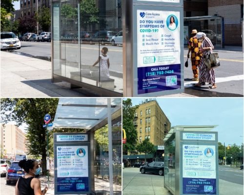 Care Access Awareness Research Bus Shelter Advertising