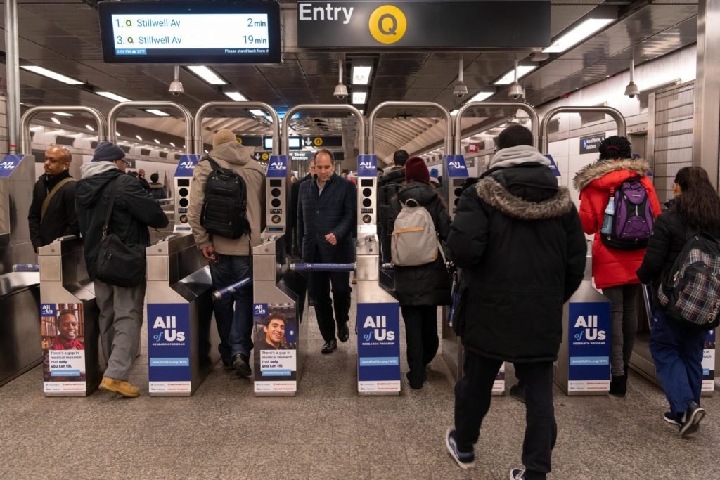 All of Us Research Subway Turnstile Advertising