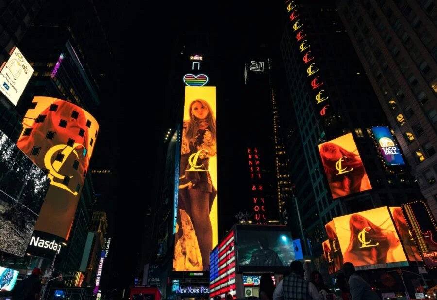 Times Square Digital Billboard Advertising CL Campaign