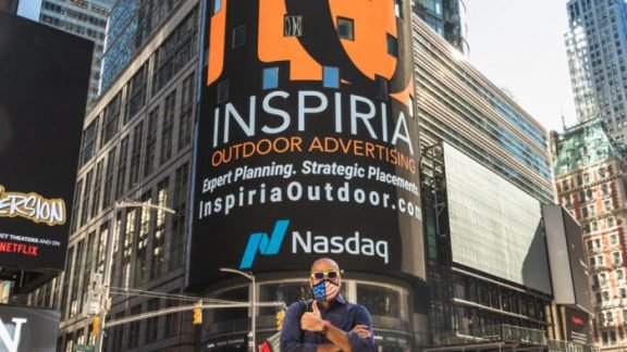 NASDAQ Inspiria Outdoor Times Square Advertising