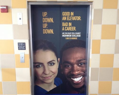 Ridge Hill Mall Elevator Wall Wrap Advertising