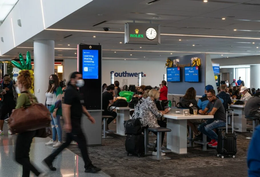 Webull Financial LAX Airport Digital Network Charging Kiosk