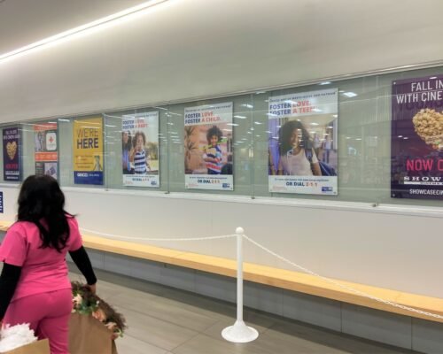 White Plains City Center Showcase Display Advertising United Way Campaign 
