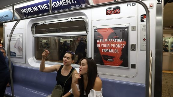 Mubi NYC Subway Interior Advertising