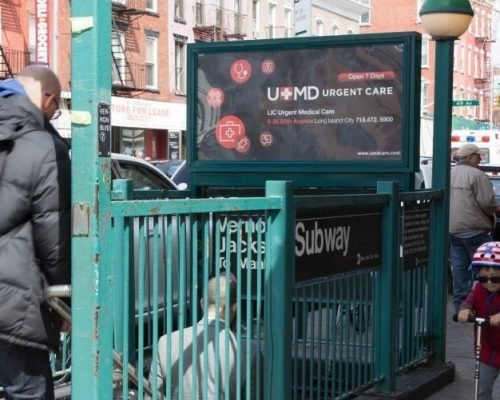 UMD Urgent Care Subway Urban Panel Advertising