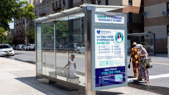 Care Access Research Bus Shelter Advertising