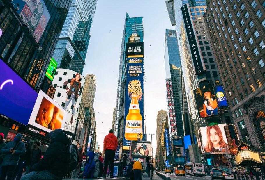 Times Square Thompson Reuters & Nasdaq Digital Billboard Advertising Angelina Bella Campaign