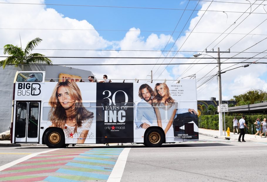 Miami Double Decker Bus Advertising