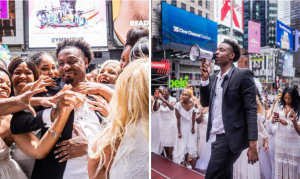 You Married Dat Time Square Flash Mob