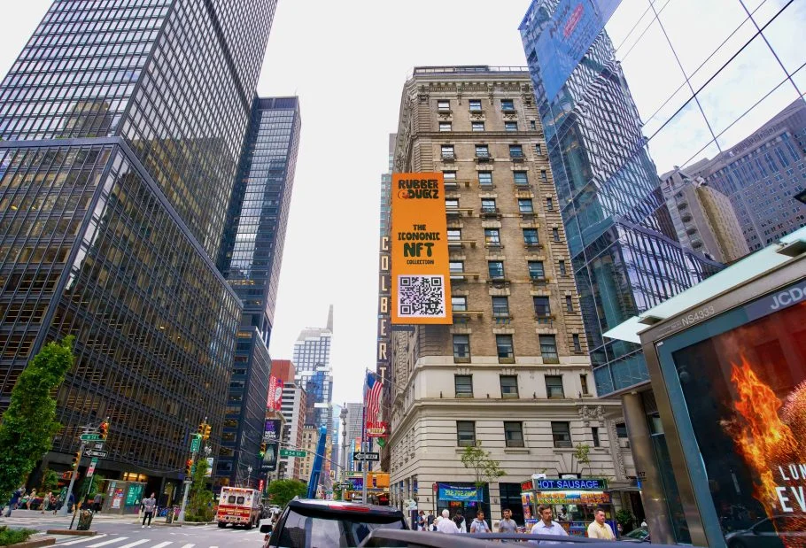 Times Square Digital Billboard 1049 Advertising Rubber Duckz NFT Campaign