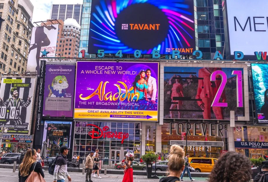 Times Square Digital Crown Billboard Advertising Tavant Technologies Campaign