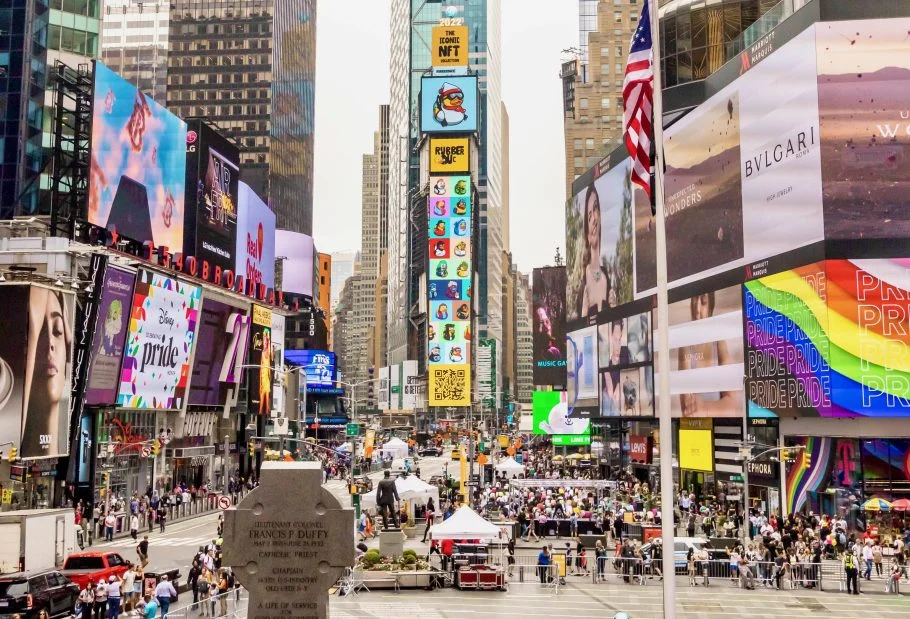 Times Square The One Digital Billboard Rubber Duckz NFT Campaign