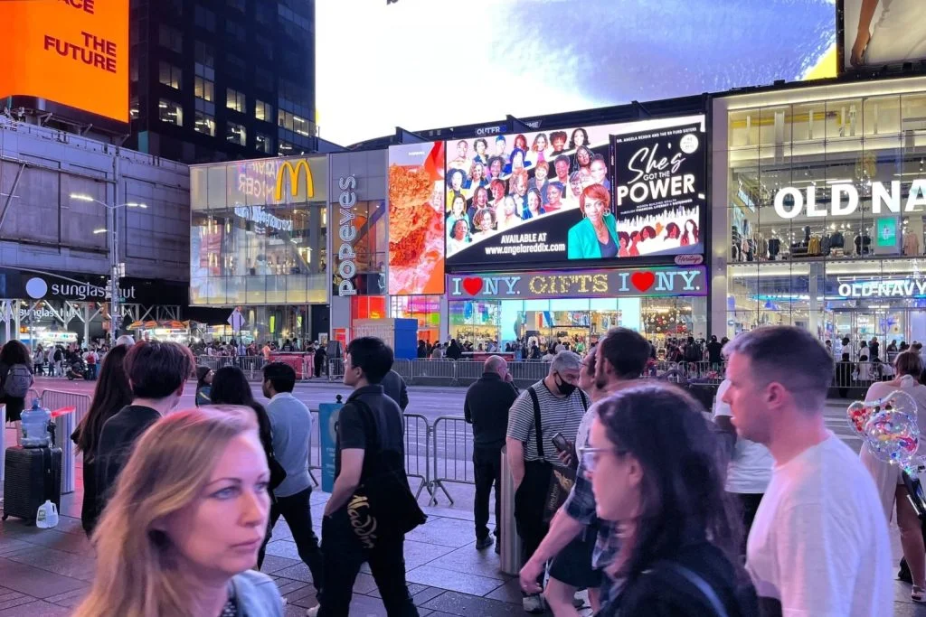 Times Square Digital Billboard Advertising She's Got The Power Campaign