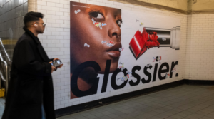 Glossier Subway Advertising
