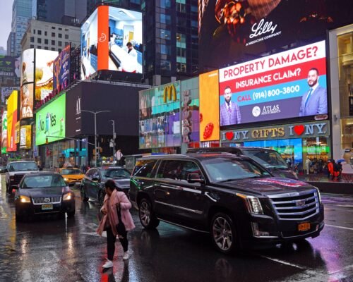 Atlas Adjustments Times Square Billboard