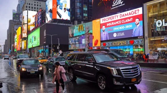 Atlas Adjustments Times Square Billboard