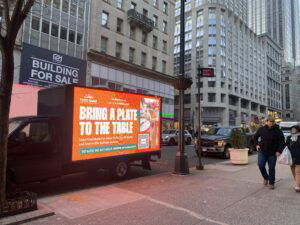 Mobile Digital Billboard Truck NYC Food Bank