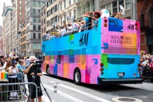 H&M Double Decker Bus Wrap Advertising